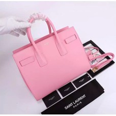 YSL Pink Downtown Tote Cow Leather Bags
