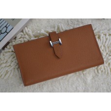 Hermes Bearn Wallet Epsom Leather H005 Camel