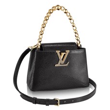 Louis Vuitton M42935 Capucines Mini borsa a tracolla con catena in pelle di Taurillon