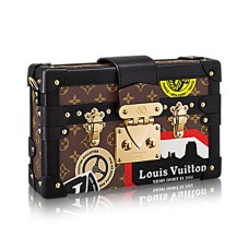 Louis Vuitton M43229 Petite Malle World Tour Crossbody Bag Monogram Canvas