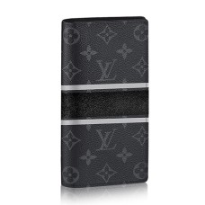 Louis Vuitton M64438 Portafoglio Brazza Monogram Eclipse Canvas