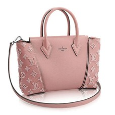 Louis Vuitton M94639 W BB Tote Bag Monogram Velours Veau Cachemire Magnolia Leather