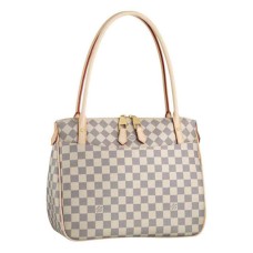Louis Vuitton N41176 Figheri PM Shoulder Bag Damier Azur Canvas