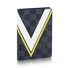Louis Vuitton N60101 Copertina per passaporto Damier Cobalt Canvas